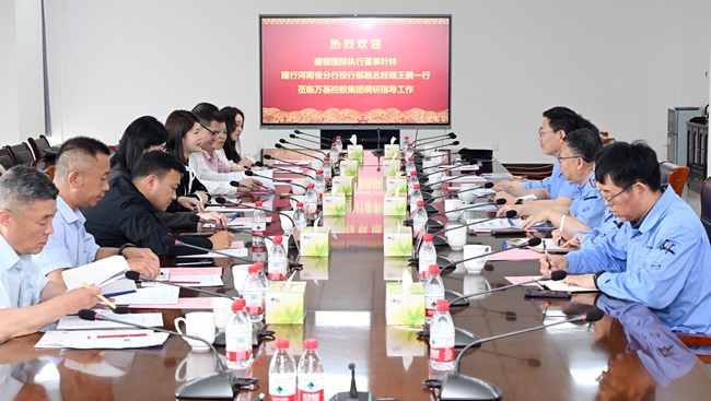 建銀國際金融有限公司執(zhí)行董事葉林一行到萬基控股集團調研